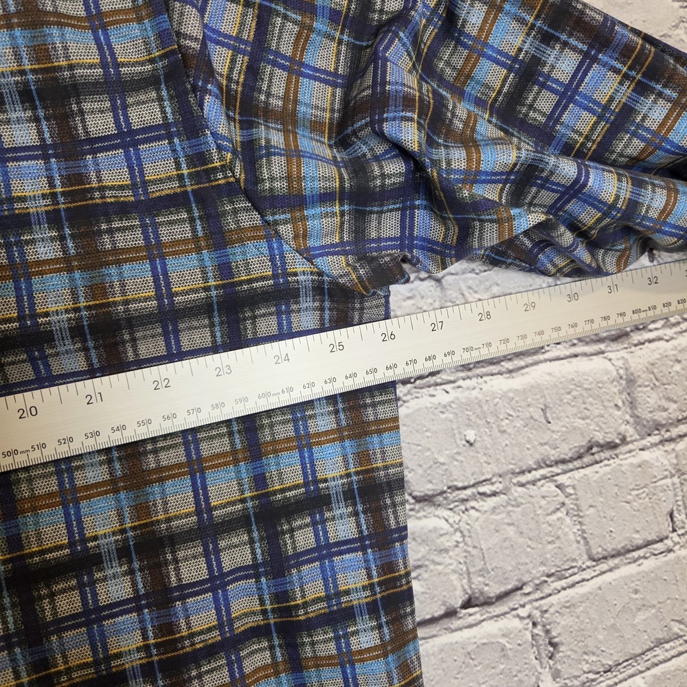 Bugatchi Uomo Button Down Shirt Men's XL Plaid Check Long Sleeve - Picture 8 of 8